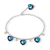 Ocean Blue Crystal Anklet Bracelet
