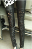 Latest Design Lace Leather Pants Leggings