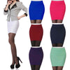 Women's Sexy Pencil Candy Color Stretchy Slim Seamless Skirt