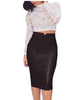 Zanzea  Women Soft PU Leather Skirt High Waist Slim Hip Pencil Skirts