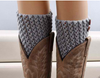 Autumn Winter Short Hollow Boot Cuff Knitting Boot Socks Gaiter