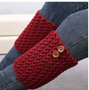 Autumn Winter Short Hollow Boot Cuff Knitting Boot Socks Gaiter