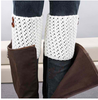 Autumn Winter Short Hollow Boot Cuff Knitting Boot Socks Gaiter